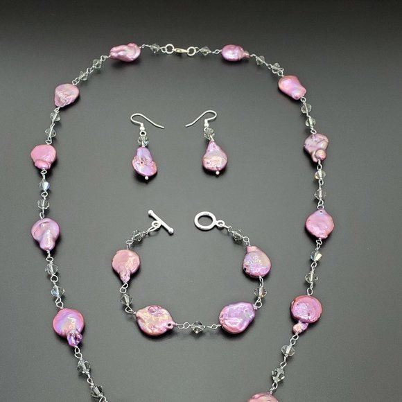 One-of-a-kind, pearl, and shell set - Picture 5 of 7